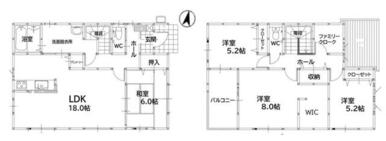 間取り図　２号棟です。