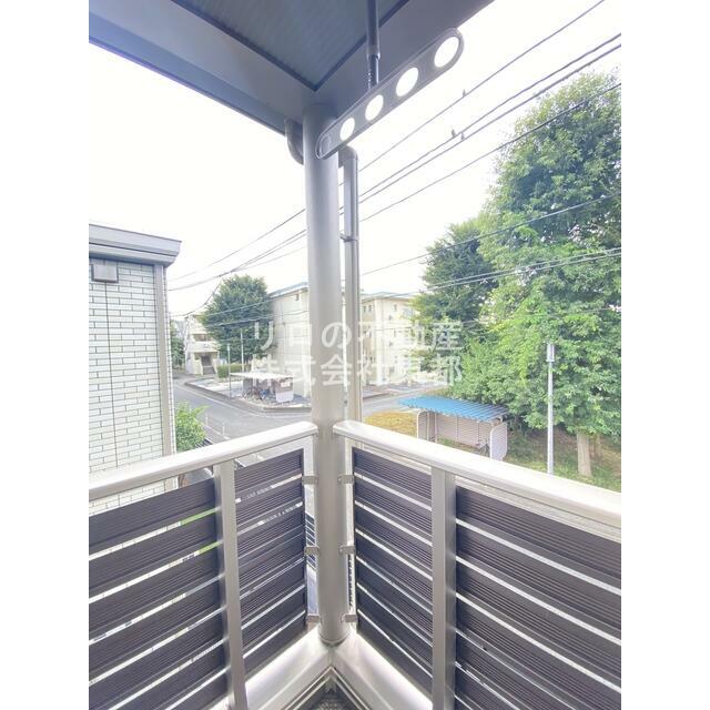 バルコニーからの景色です！