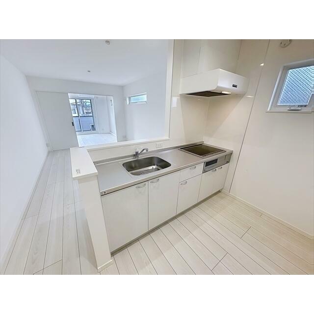 ＩＨ３口のカウンターキッチン