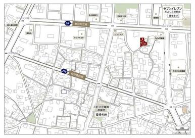 現地周辺案内図