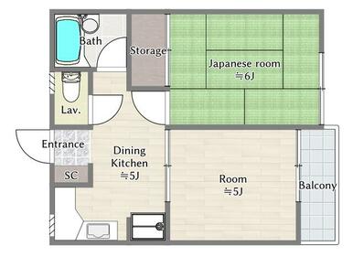 Ｔ’ｓ　Ａｖｅｎｕｅ　ティーズアベニュー　狭山市北入曽　西武新宿線入曽駅　賃貸アパート　２Ｋタイプ