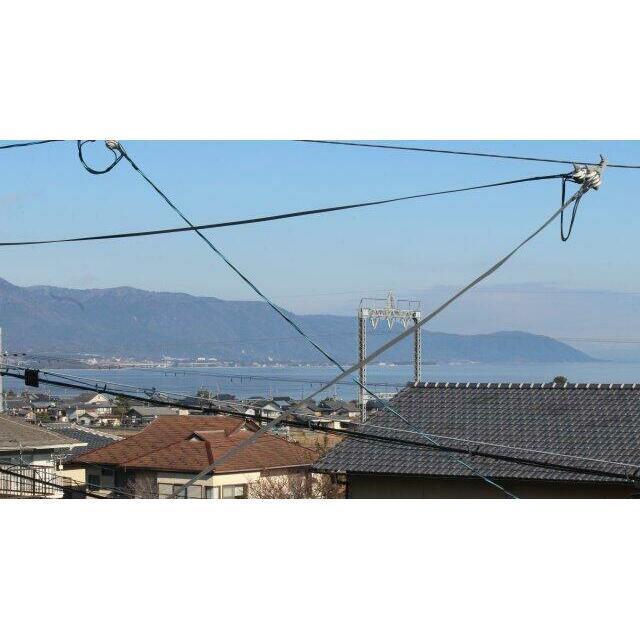 二階から琵琶湖パノラマ眺望