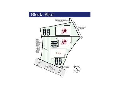 区画図。全戸駐車２台可