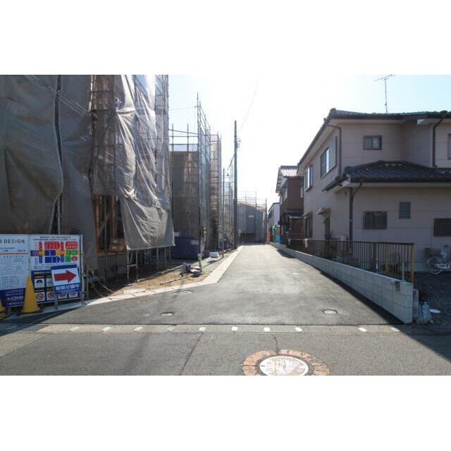 1月18日撮影 西側開発道路（北→南）