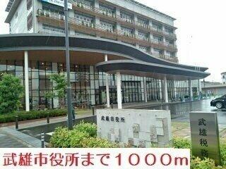 武雄市役所まで1000m