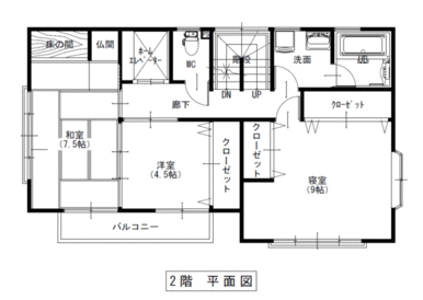 ２Ｆ間取り図