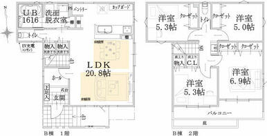 Ｂ棟平面図