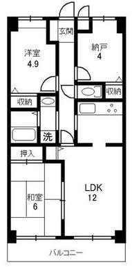 ゆったり２ＬＤＫ＋Ｓのお部屋です♪