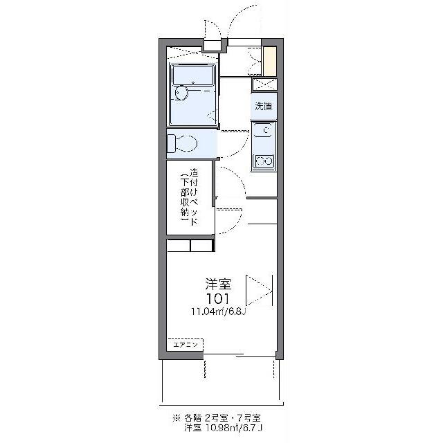 代表的な間取のため実際の間取とは異なる場合があります