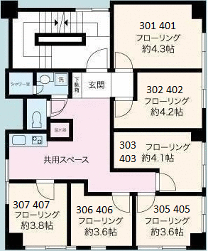 フロア全体間取り