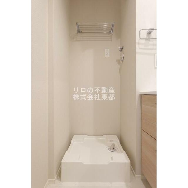 洗濯機置場には防水パンを設置！水漏れも安心です◎