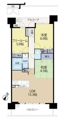 間取り3LDKの14階になります♪