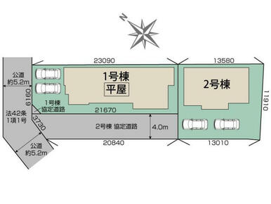 野洲市永原2棟 区画図