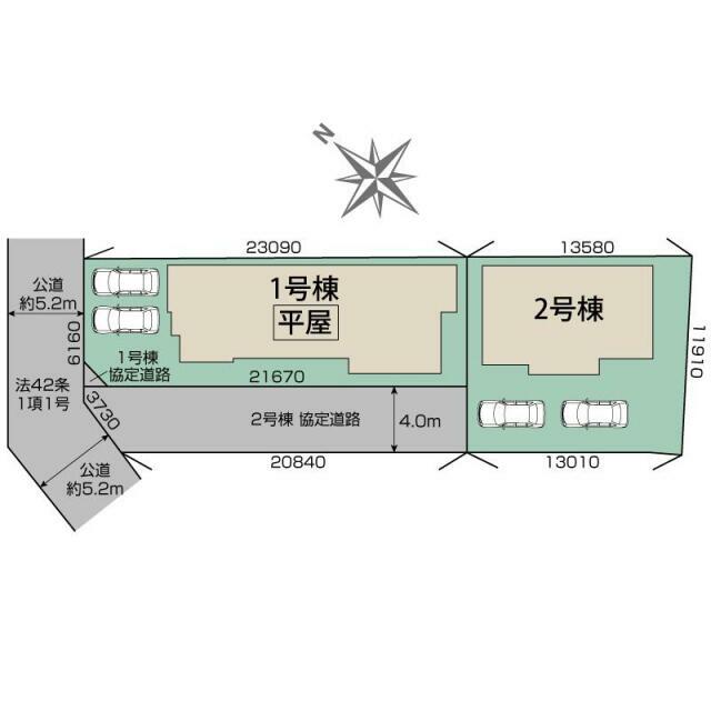 野洲市永原2棟 区画図