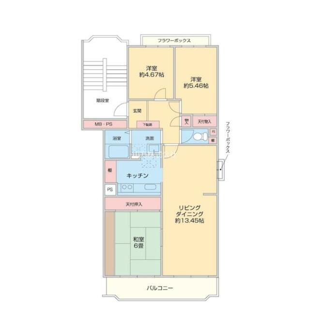 角部屋につき窓付きが魅力