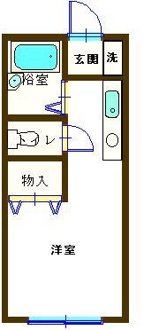 収納豊富なワンルームです。