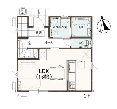 １階の間取り図