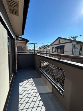 日当たり良好なバルコニー