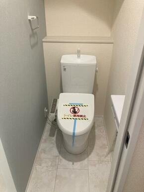 お気に入りのカバーやマット、スリッパを置いて快適空間に（1号棟）