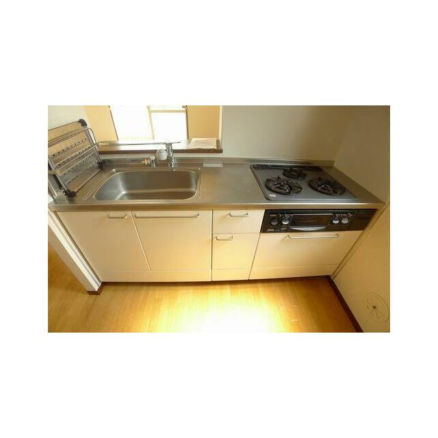 【キッチン】３口コンロのグリル付ビルドインシステムキッチン♪水きり台や作業台としても活用できる食洗…