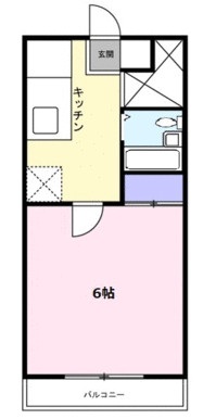 学生さんが住みやすい間取りです。