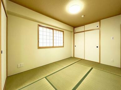 「和室」襖障子の張替え、畳表替えを行いました。