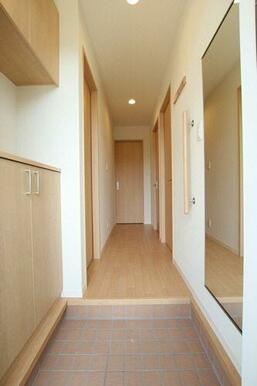 姿見鏡・縦型手摺付です。