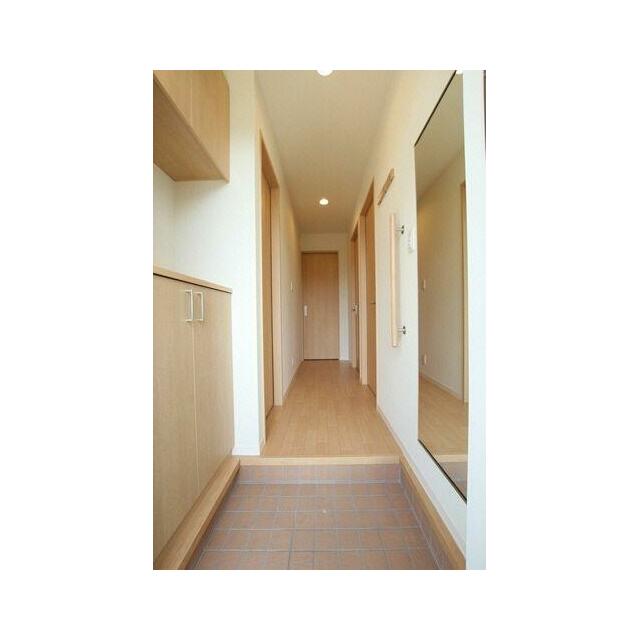 姿見鏡・縦型手摺付です。