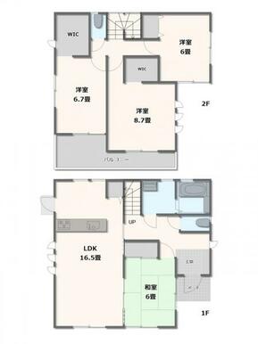 1号棟・4LDK+WIC2か所