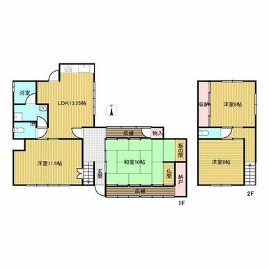 全居室８帖以上のゆったり設計