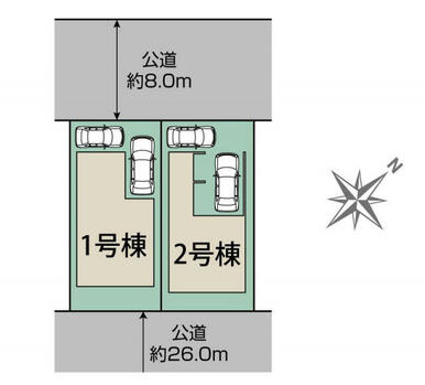 札幌市厚別区厚別北2条2丁目2棟　区画図