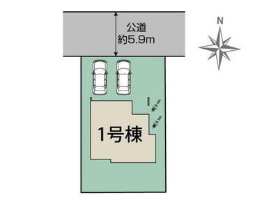 福岡市西区横浜2丁目1棟 区画図