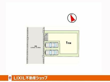 区画図です。本物件は１区画の販売です。