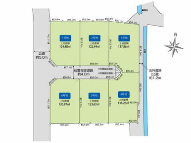 福岡市早良区重留7丁目6区画 区画図