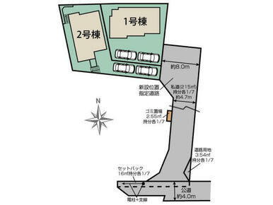 八千代市大和田2期2棟 区画図