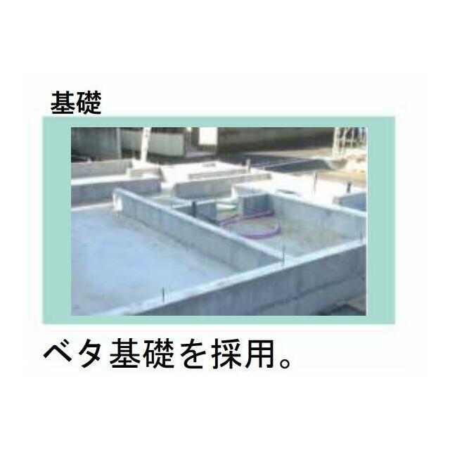住まいの安心を支える「鉄筋入りコンクリートベタ基礎」床下全面がコンクリートなので防湿対策になります。