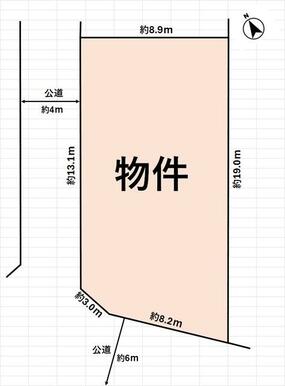 お好きな建物プランが描きやすい、整形の南西角地！