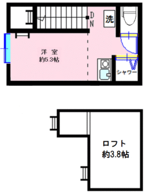 アーバンプレイス四ッ谷三丁目　ロフトのある間取りで便利です。