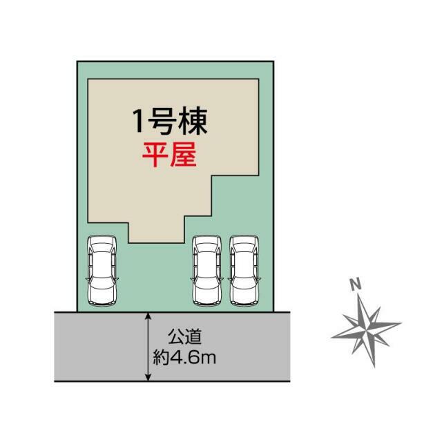 高崎市沖町1棟 区画図