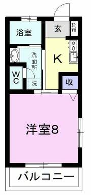 間取りは反転している可能性があります。