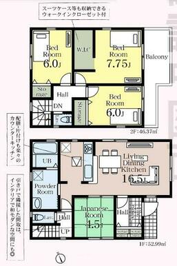 １号棟　間取り図です。