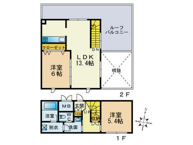 ２ＬＤＫ＋メゾネット