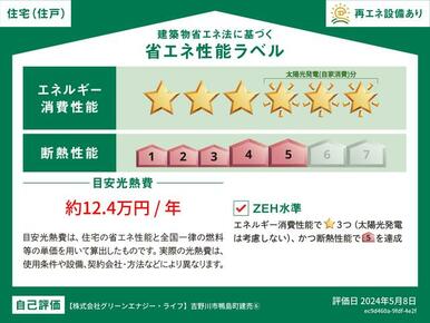 いえとち本舗の新築住宅は省エネ性能住宅で光熱費を年間約１２．４万円まで抑えてくれます