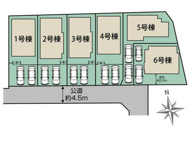 平塚市入野6棟 区画図