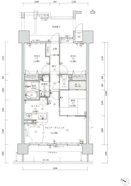 物件画像 アプローズ南福岡駅 720 3LDK