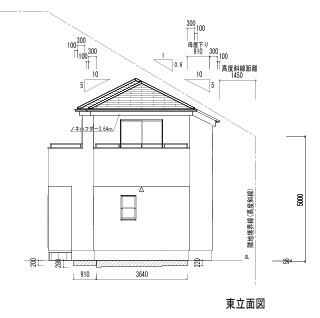 東立面図