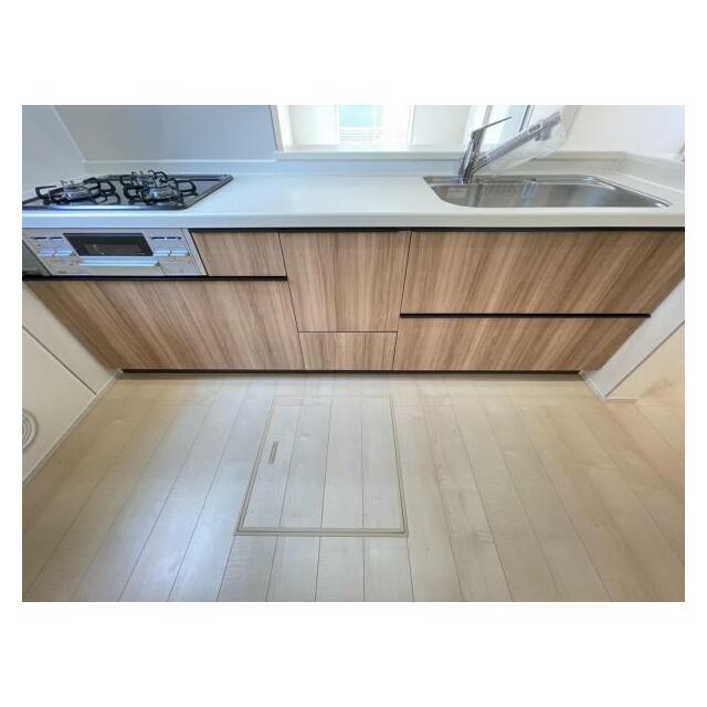 空間を隔てないカウンターキッチンはリビングにいる家族と会話がしやすい仕様＾＾