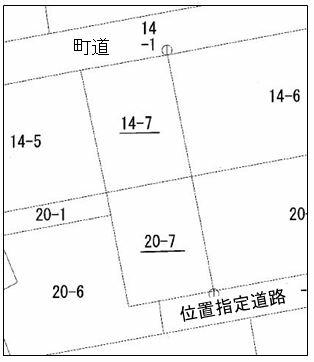 区画図（２筆）