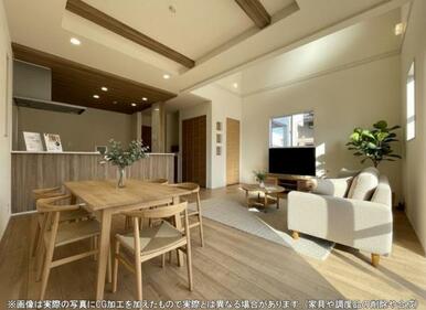 リビングは家族みんなが集まり何気ない出来事も気軽に話せる明るい空間＾＾