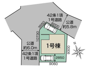 亀岡市篠町森上垣内1棟 区画図